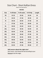 Minty Rayon Kaftan - Flowery