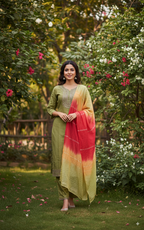 Handcrafted Embroidered Kurti Set $