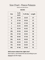 MarineBlue Fleece Palazzo