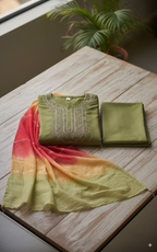 Handcrafted Embroidered Kurti Set $