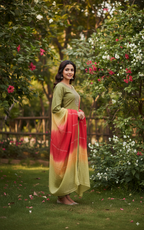 Handcrafted Embroidered Kurti Set $