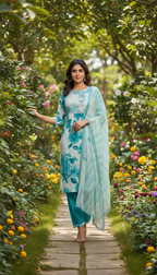 Aqua Élan Kurti Set
$