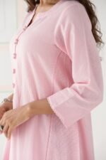 Gulbarg Pink Handloom Kurta - Image 6