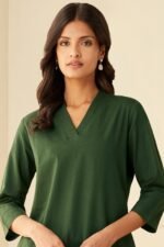 Roza Seher Green Kurta - Image 2