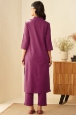 Gulbarg Magenta Kurta - Image 5