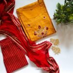 Haldi Ready Mustard-Red Suit - Image 2