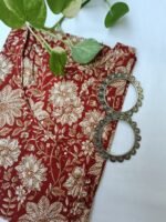 "Teej" Angrakha Floral Cotton Kurta - Image 2