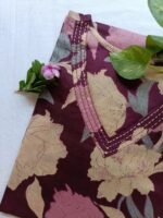 "Navya" Sanganeri hand block printed cotton Kurta - Image 2