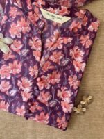 "Darpan" Collared Cotton kurta with kota doria dupatta-2pc - Image 2