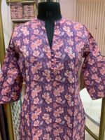 "Sheesha" Collared Cotton kurta - Image 5