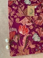 "Suman" Hand Block Printed Angrakha Cotton kurta - Big Size - Image 2