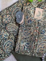 "Harsha" Kalamkari Hand Block Printed Cotton Kurta Set(3pc) - Image 3