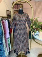 "Jhanroka" Cotton Kurta with Pants (2pc) - Image 2