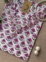"Anmol" Hand Work Embellished Cotton kurta - Image 3