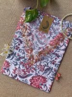 "Shweta" Hand Work Embellished Cotton kurta