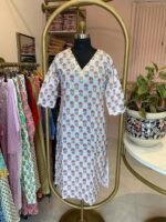 "Aana" Hand Work Embellished Cotton kurta - Image 2
