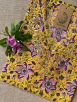 "Sanshi" Hand Work Embellished Cotton kurta - Image 2