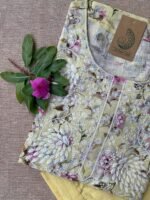 "Hira" Chikankari Kurta with Pants (2pc) - Image 3