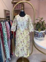 "Hira" Chikankari Kurta with Pants (2pc) - Image 2