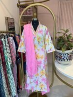 "Phool" Hand Block Printed Cotton Kurta Set(3pc) - Image 2