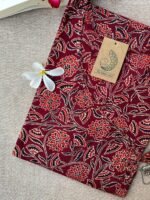 "Ruhee" Maroon Bagru Cotton Kurta - Image 3