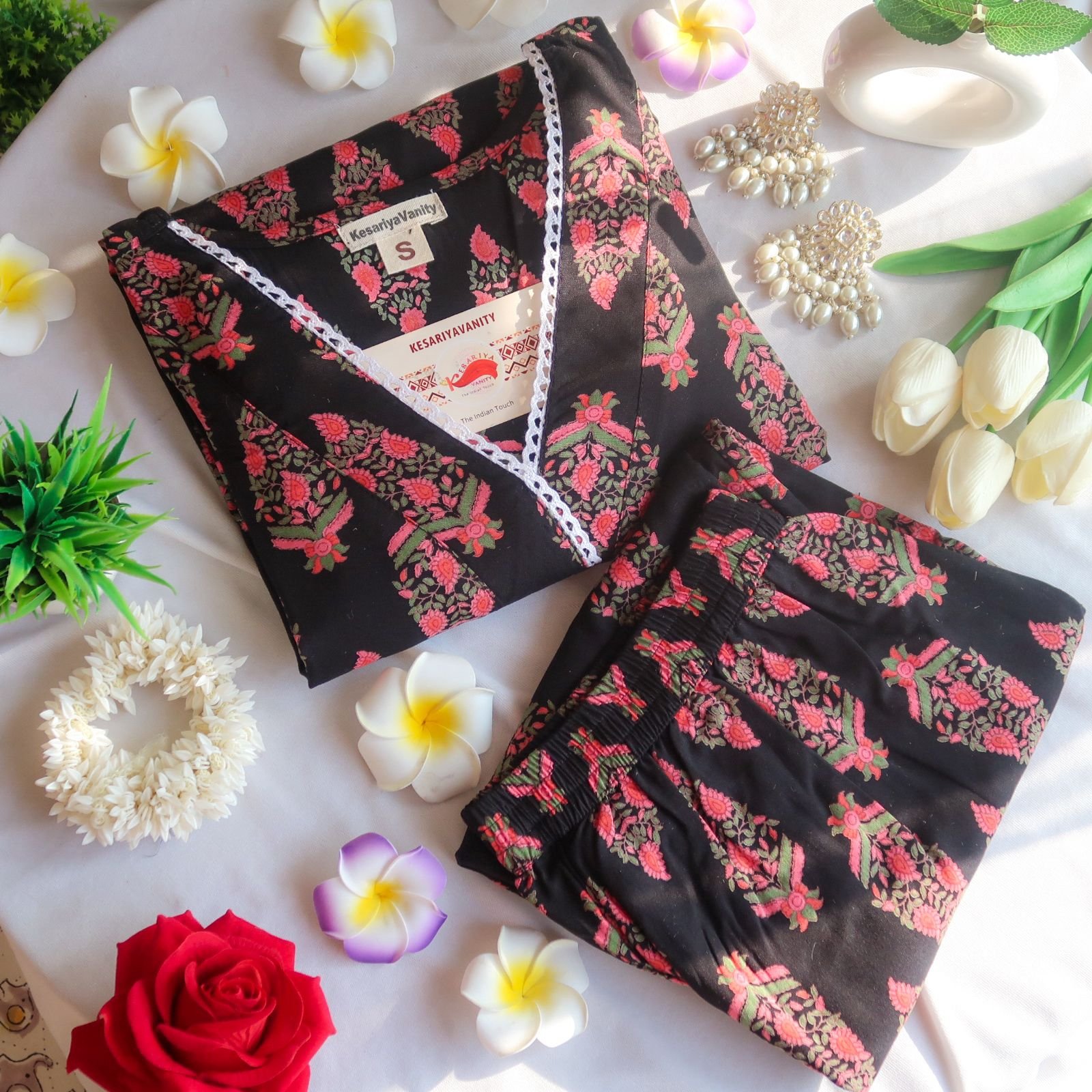 WhatsAppImage2024-02-17at13.53.33_8006a132.jpg Black Blooms Suit Set - Sukoon (Slim Fit) - Image 1